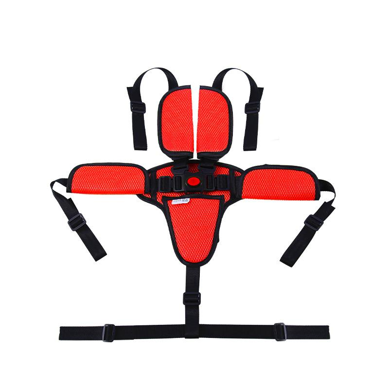 Nastavitelný pětibodový dětský bezpečnostní pás, dětský dětský bezpečnostní pás na jídelní židličku do kočárku