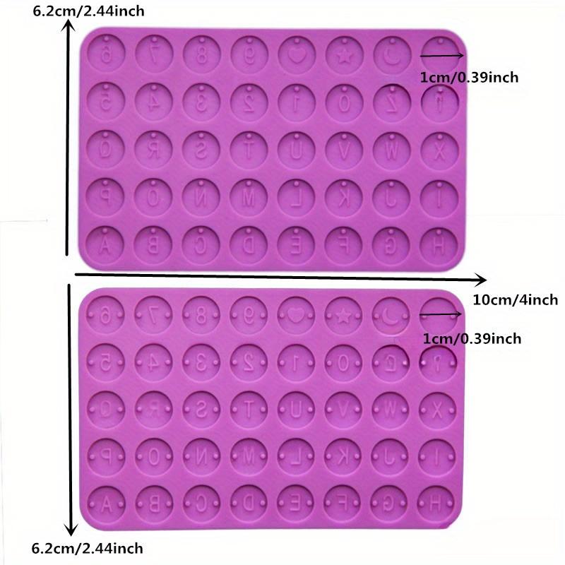 

2 шт. круглые диски с буквами и номерами, силиконовая форма, подвески из бисера с алфавитом для DIY браслета, подвеска из смолы, аксессуары для изготовления ювелирных изделий Single&Double Hole