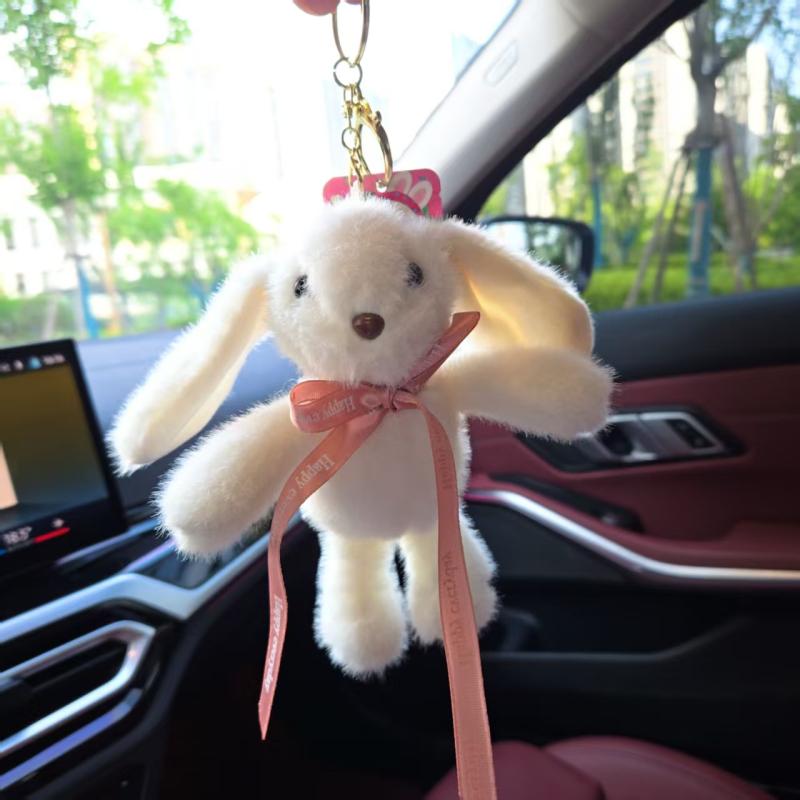 

Cute Bonnie Rabbit Plush Doll Keychain Pendant Backpack Hangings Decoration Gifts білий