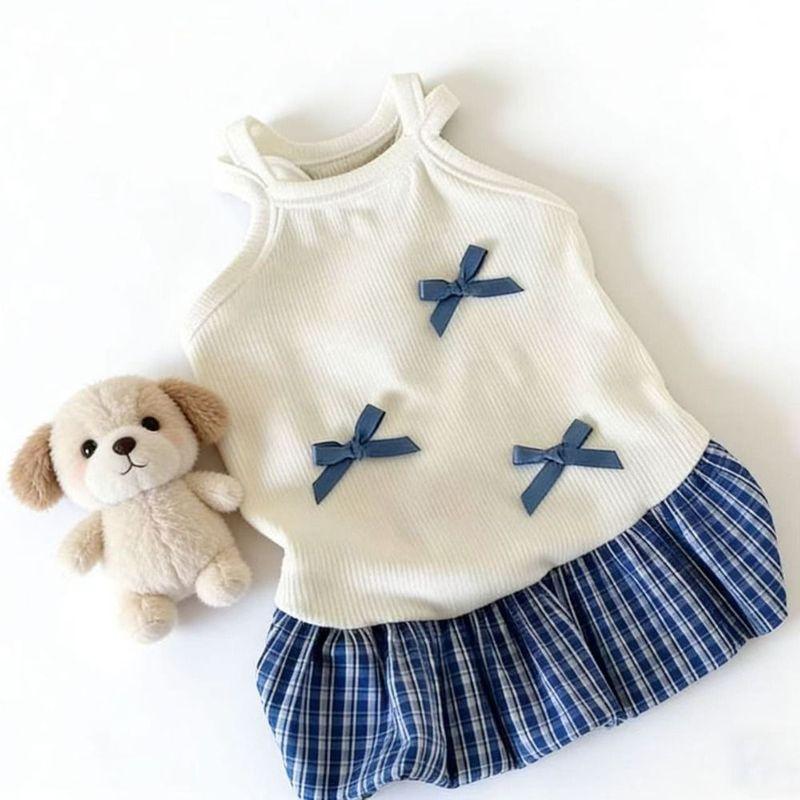 Trendy Breathable Puppy Slip Dress Summer Soft Pet Princess Dress Sweet Comfortable Corgi Teddy Clothes for Small Dog Cat