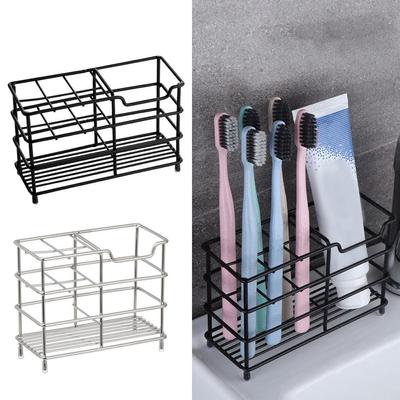 Saving Stainless Steel Storage Rack Kitchen Organizer Stand Vanity Countertops Toothbrush Holder