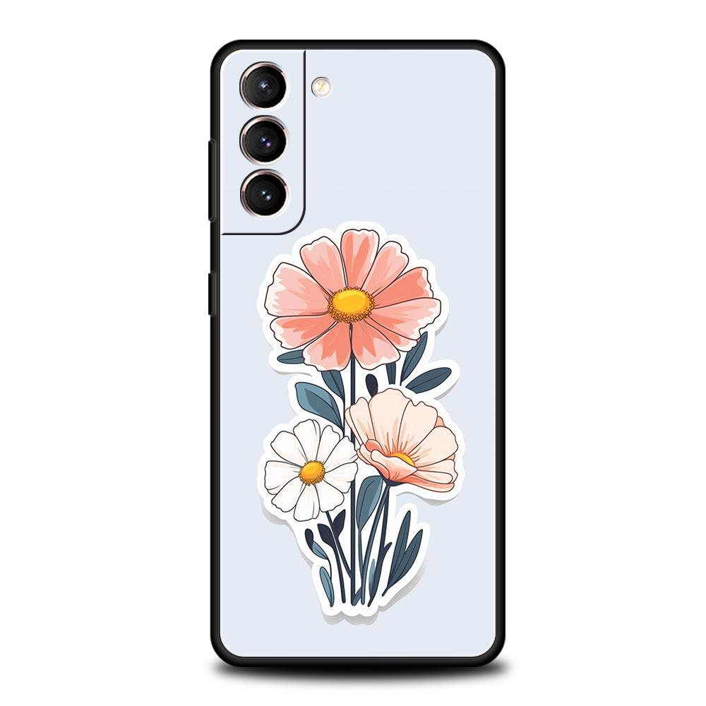 

Милый мультяшный чехол для телефона с рисунком конфет для Samsung Galaxy S24 S23 Ultra S22 S21 S20 FE 5G S10 S10E S9 Plus S8 Мягкая черная крышка Samsung S24Ultra