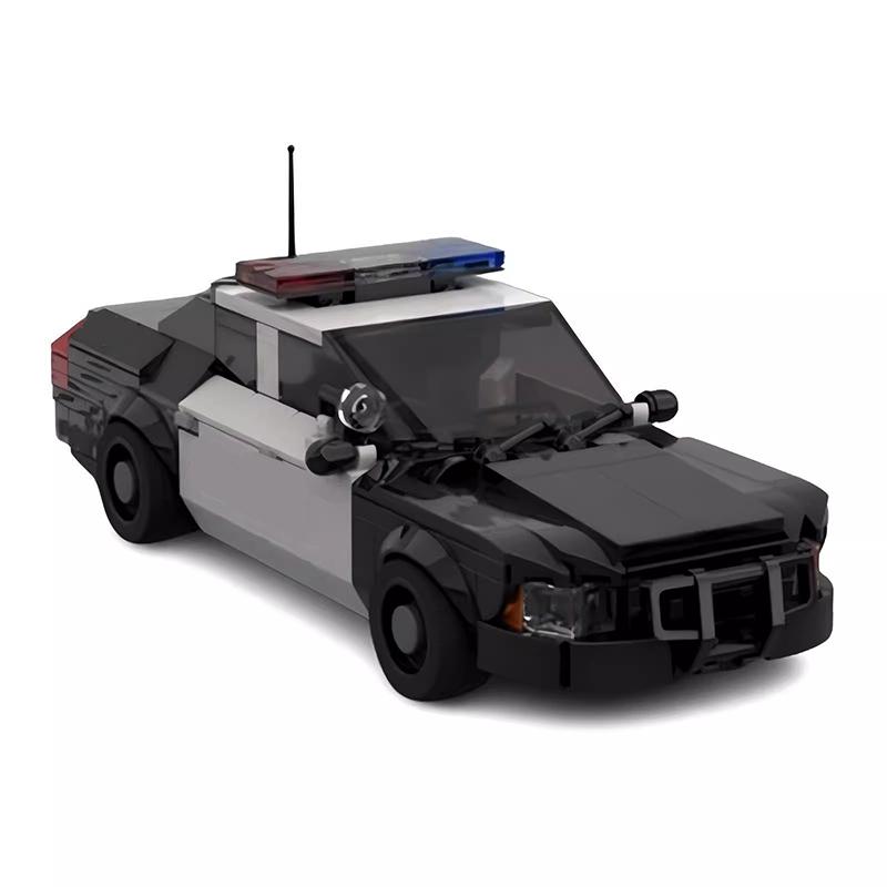 MOC Technical Car Forded Police Car F-150 and Crown Victoria II City Speed Vehicles Sets Building Blocks Kid Toys Christmas Gift