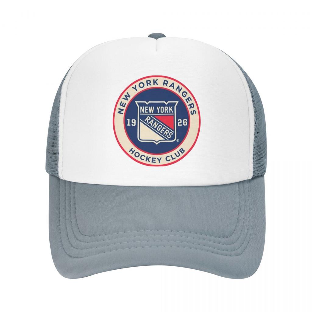 New York Hockey Fans Ranger Casual Plain Mesh Baseball Cap Adjustable Snapback Hats For Women Unisex Dad Trucker Hats