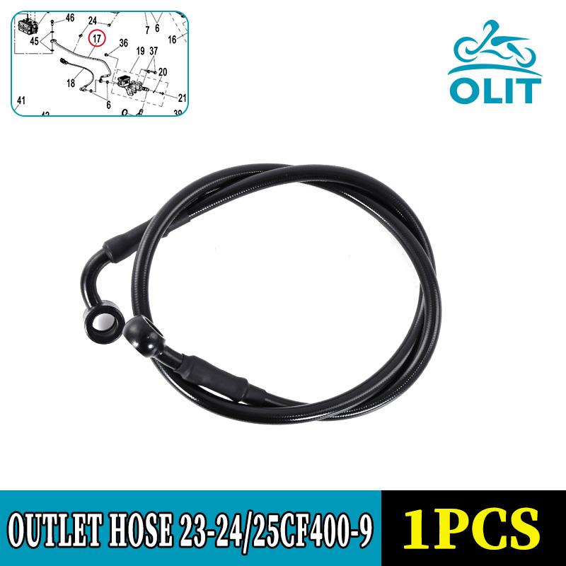 For CFMOTO 450SRS Rear Brake Fluid Inlet&Outlet Hose SRS450 CF400-9 Motorcycle Accessories Original Parts Outlet 23-24 CF400-9