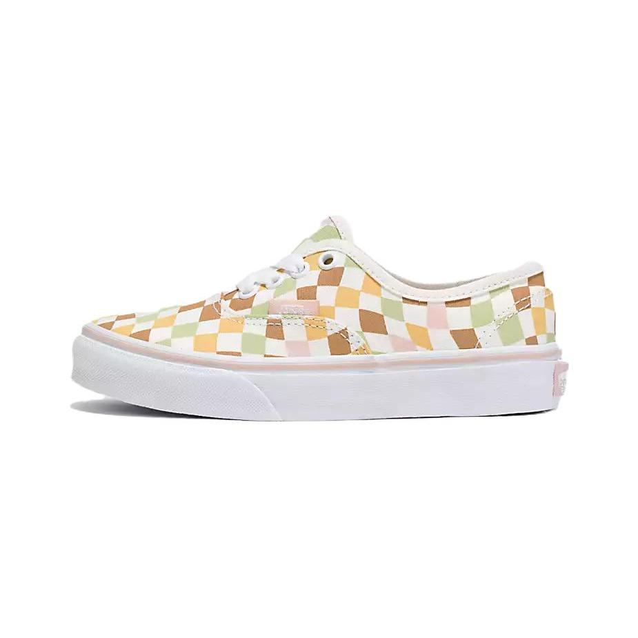 

New Vans Wavy Check Cushioning, Wear Resistant Low Top Kids Skateboarding Shoes Multicolor Children Aged 3 7 Years Old VN0A3UIV6GL 31