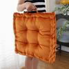 Square Chair Cushion Thicken Seat Pad Home Decor Velvet Tatami Cushion  Office