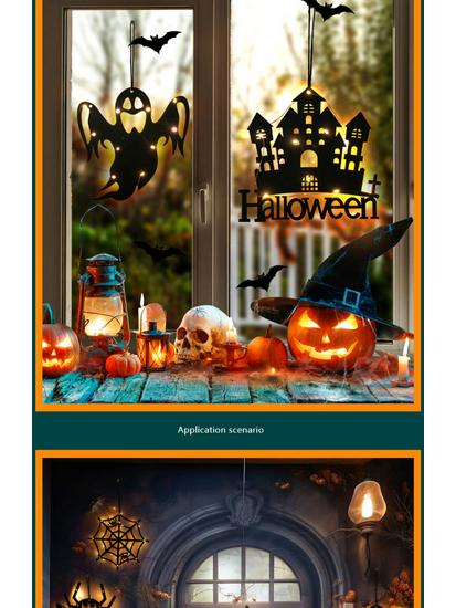 Halloween Party Decorations: Pumpkin Lanterns & Spiderweb Ornaments