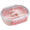 Children's Bento Box, 360ml, with a Fluffy Lid, Made In Japan, Single Tier, Dishwasher and Microwave Safe, Sanrio My Melody Big Ribbon, Girl's,