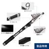 SANLIKE Compact Casting Rod, Telescopic Fishing Rod, 90% Carbon Fiber, for River and Freshwater Fishing, Ultra-Lightweight, Portable, Telescopic, Begi