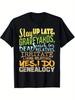 Men'S Funny Genealogy Saying T-Shirt- Yes I Do Genealogy Slogan with Ancestry Chart Design