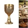 Antique 25ml Small Shot Glass With Carve Castles Pattern Designs Goblet Chalice Cup For Family Parties And Gift Givings