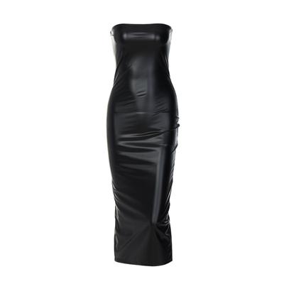 Women's Autumn New Sleeveless Strapless Sexy Slim Mid-length Hip-covered Dress for Women