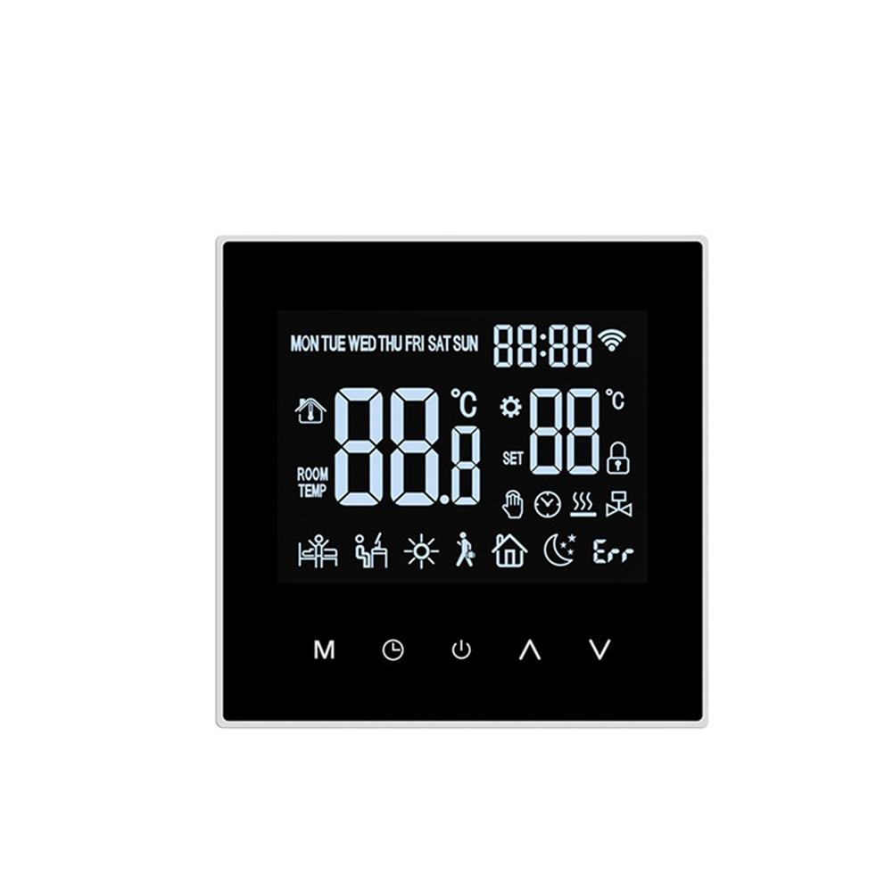 Smart Thermostat Featuring Custom Scheduling through App Wide Temperature Range and LCD Screen for Precise Heating Regulation