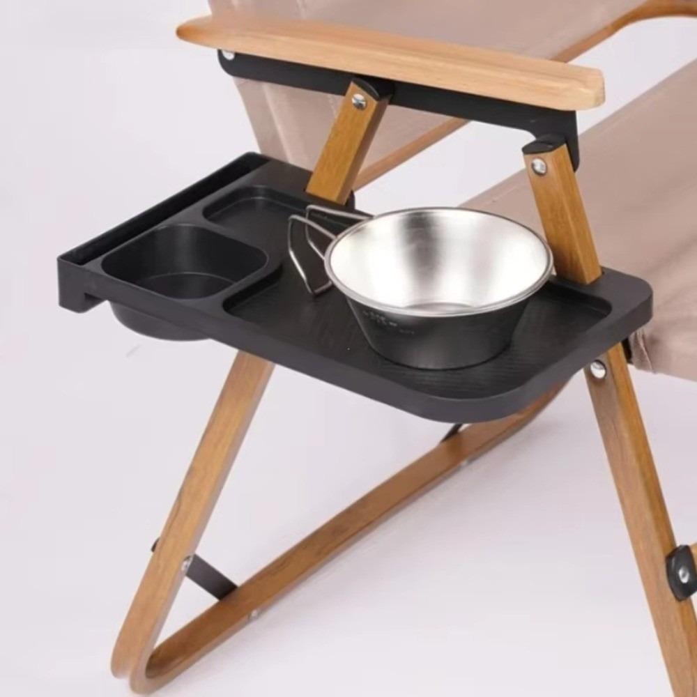New Outdoor Camping Chair Side Storage Tray Universal Folding Recliner Chair Tray Camping Reunion Accessories Cup Holder Tool
