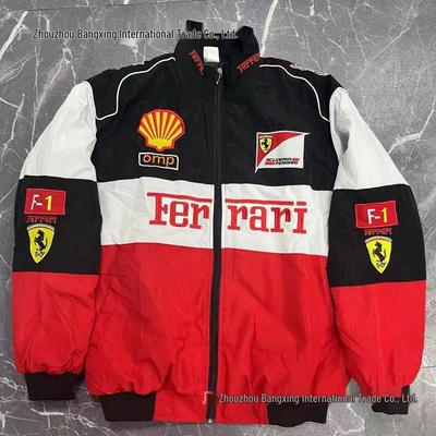 F1 Verseny Motoros Dzseki: Teljesen Hímzett, Hétköznapi Hosszú Ujjú, Téli Pamut