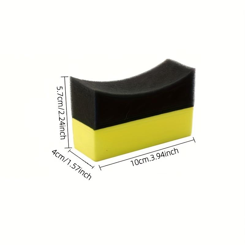 10PCS Car Wheel Hub Cleaning, Corner Wiping, Curved Surface PE Waxing, Beauty Tire Sponge Wiping, Cleaning, Car Wash Brush