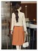 Women's 2025 Versatile Slim Fit Blazer & Skirt Set - Casual Solid Color Suit