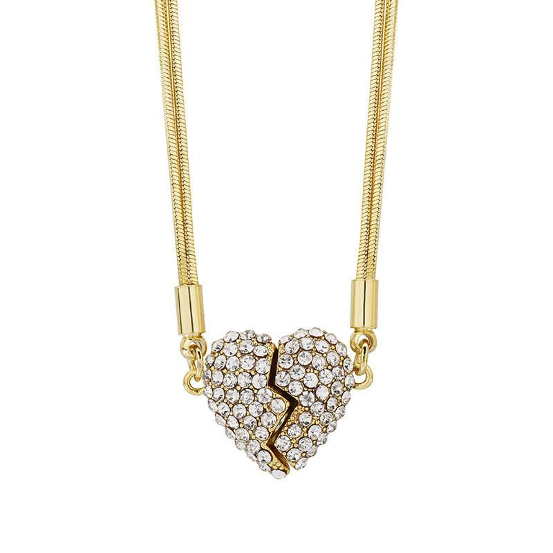 Unique Magnetic Heart Necklace For Women Stylish And Elegant Titanium Steel Design