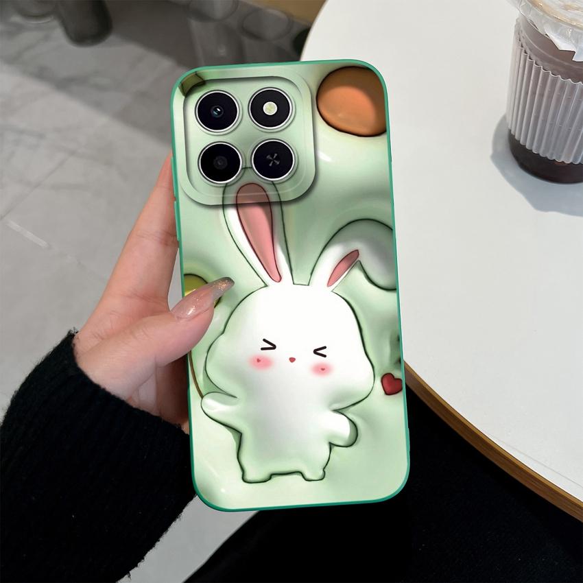 For Huawei Honor X6C X7C 400 Pro Lite Phone Case Pretty Pink Cloud Patterns Liquid Silicone Newly Upgrade Anti Drop Protective Covers For Huawei Shell