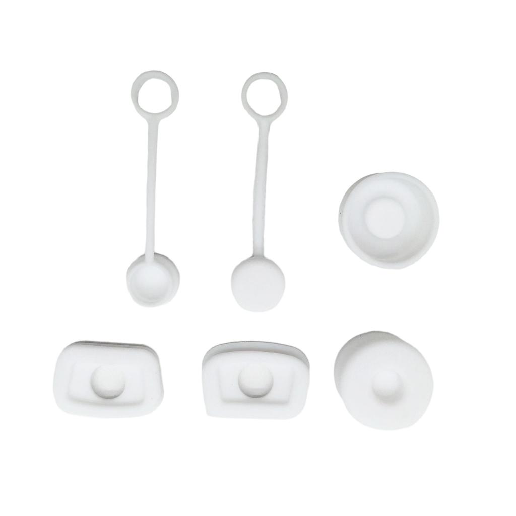 6pcs Silicone Spill Stopper For 30oz/40oz Tumblers Universal Anti-Splash Straw Cover For Tumblers Straw