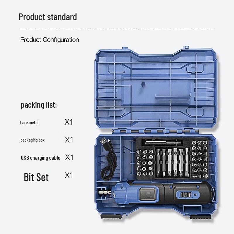 Destornillador Eléctrico Inalámbrico Dongcheng 4V Enchufe CN (adaptador incluido)