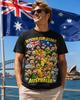 Australia World Cup 2026 Cartoon Fans T-Shirt | Australia Soccer Team Tee