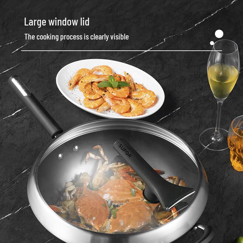 Supor True Iron Non-Coated Cast Iron Wok