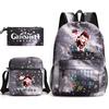 Three-piece Backpack Versatile High School Travel Bag