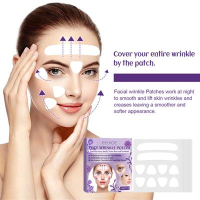 100 Stück/Box Anti-Falten-Pflaster, wirksames Anti-Aging-Vliesstoff, nützliches Anti-Falten-Pflaster für das Gesicht für den Alltag