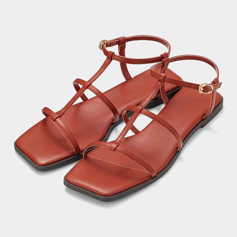 

Сандалии на плоской подошве GU by Uniqlo с узкими ремешками