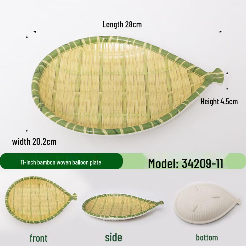 Nordycki Styl Imitacja Bambusa Melamina Talerz do Sałatki