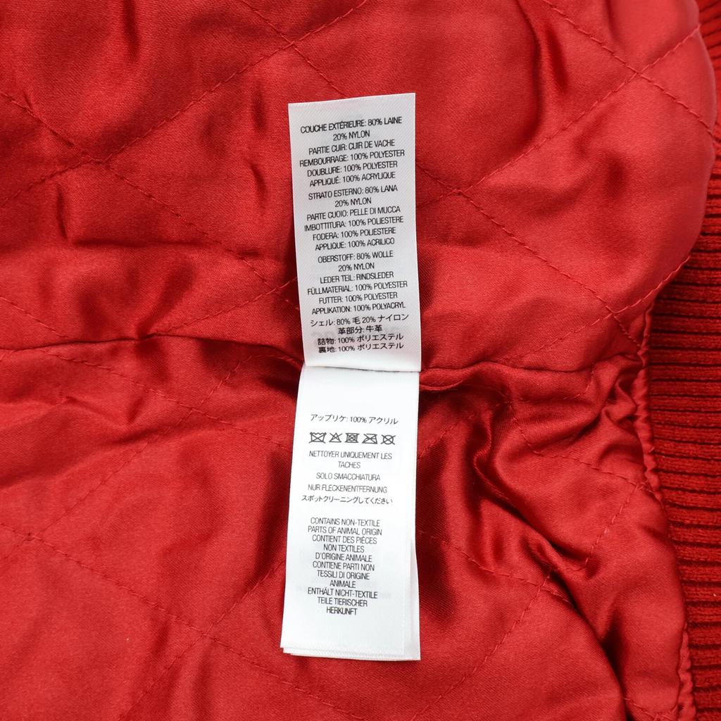 Supreme Big Logo Chenille Varsity Jacket Red