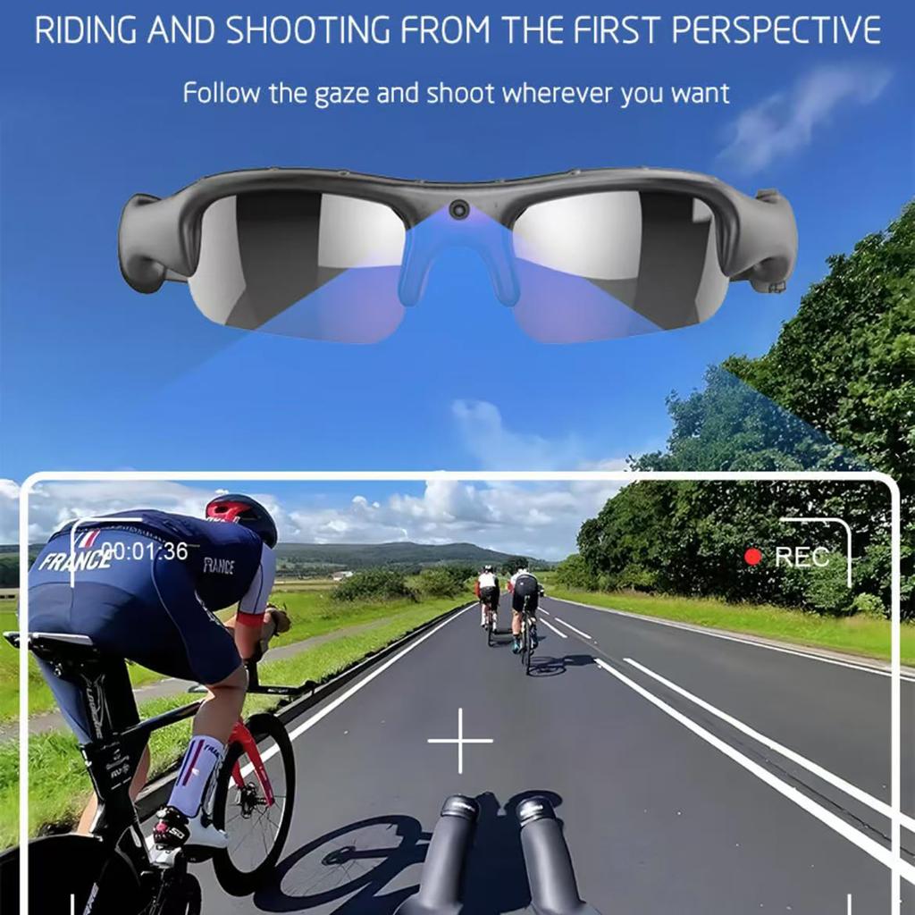 Camera Glasses Smart Sunglasses WiFi 1080P HD Video Recording Shooting Camera Glasses for Car Cycling Driving Hiking Fishing