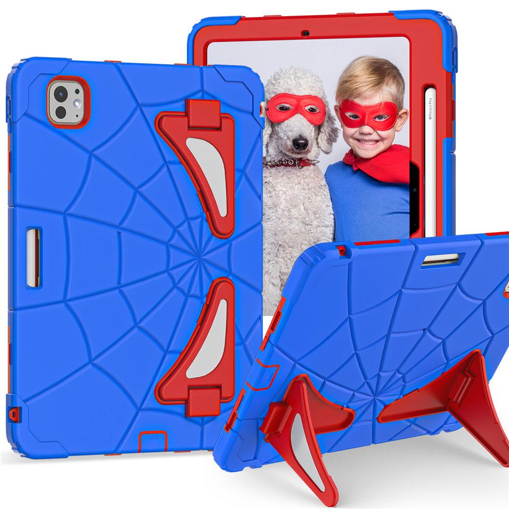 

Spider Armor Case For iPad Pro 11 M4 A2836 2025 Gen Hevay Duty Rugged Protection Kids Tablet Cover With Pen Slot iPad Pro 11 M4 2024
