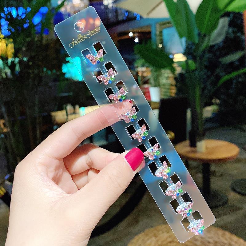 Princess Crown Baby Clip Hairstyle Children's Pearl Rhinestone Bean Buckle Hairpin Children's Girl Disc Hair Small Buckle Grab
