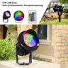 LED COB Spike Lawn Lamp Waterproof RGB 7Colors Change Remote Control Light Garden Path Spotlights