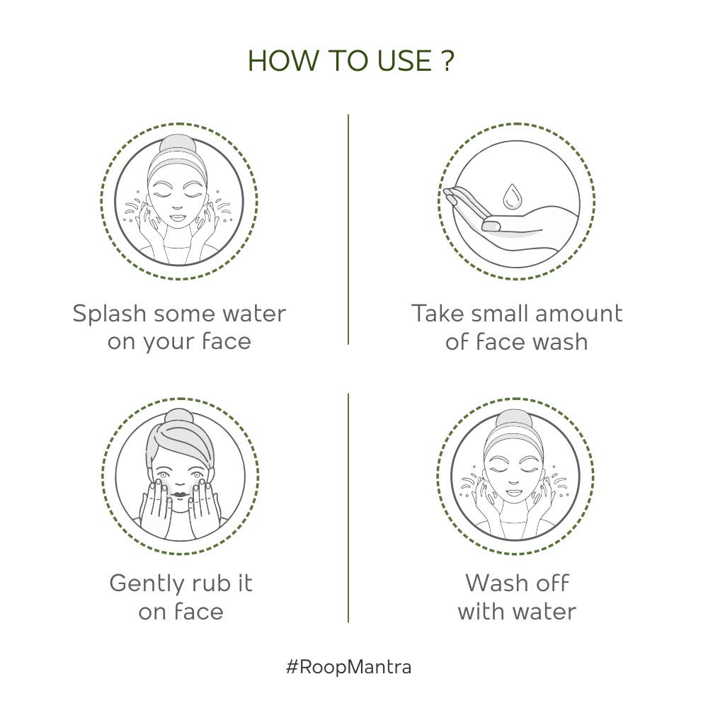 Roop Mantra Gurken-Gesichtswaschgel für trockene Haut 115 g 2er-Pack Kräuterliche tägliche Hautpflege-Reinigung