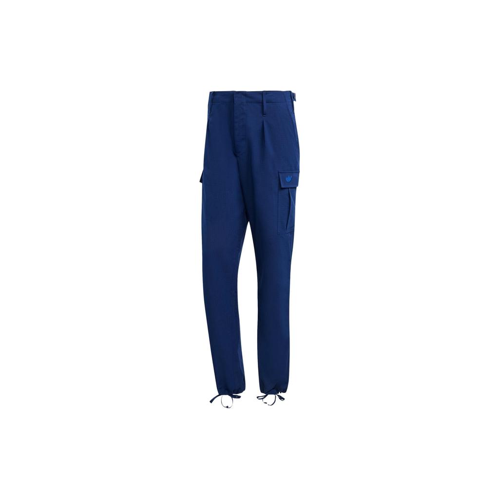 Adidas Originals Blue Version Series Solid High-Waisted Casual Cargo Pants Men Pants Night-Purple IA2491
