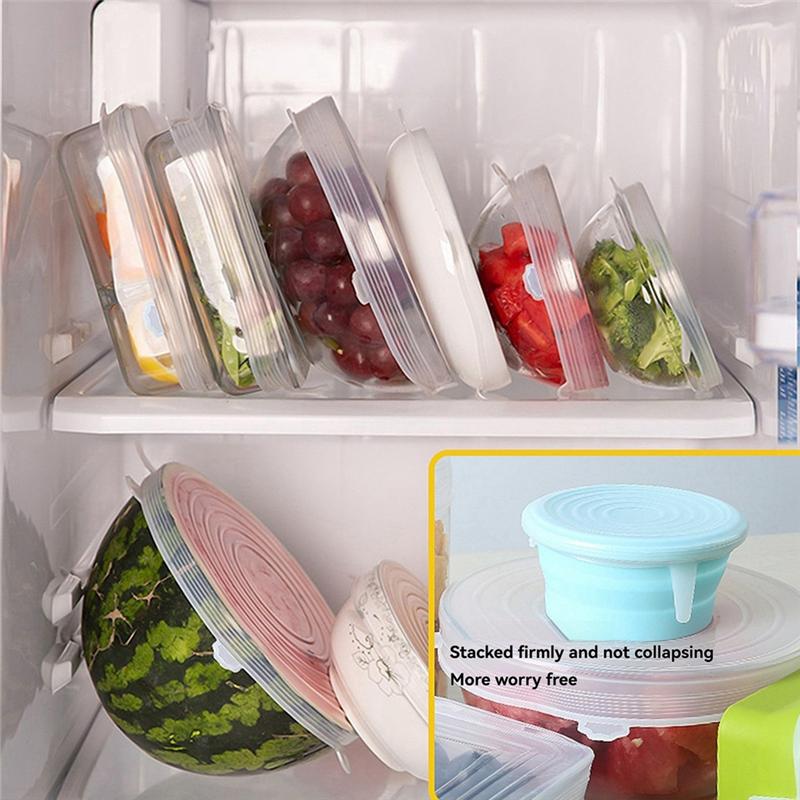 

Silicone Stretch Cover, Reusable, Suitable For Food Storage, Dishwasher And Refrigerator