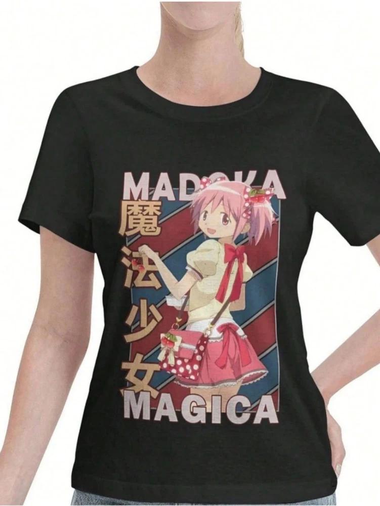 Аниме Милый Puellas Kyubey Madoka Magicas Футболка Летняя Унисекс4 S