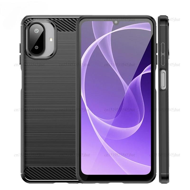 Soft TPU Funda For Samsung Galaxy M07 Shockproof Silicone Carbon Fiber Back Cover Samsung M07 Phone Case For Samsung M07 Case