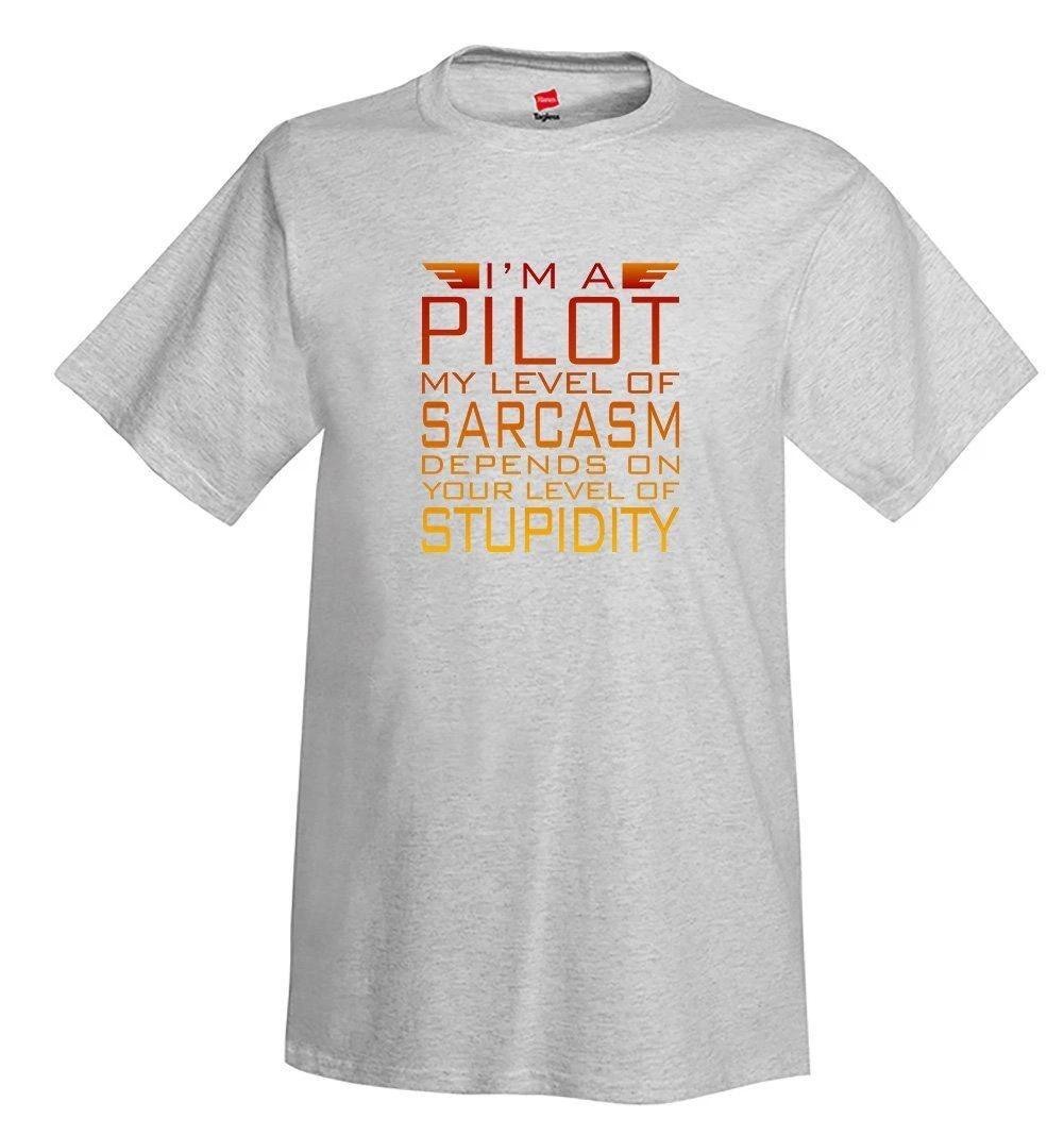Im a Pilot II Airplane Aviation T-Shirt S