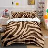 Zebra Print Three-Piece Set Bedding Duvet Cover Set Duvet Cover Pillowcases  (1*Duvet Cover 2*Pillowcases, Without Duvet Insert)