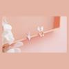 Sweet Asymmetric Rabbit Carrot Earrings Cute Student Creative Design Niche Sense