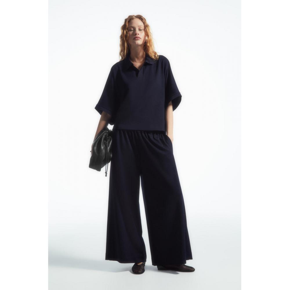 

Трикотажные брюки-кюлоты Cos Japan Milano navy blue/XS