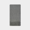 Wool Blended Niche Solid Color Tassel Scarf for Women in Winter with Korean Style Soft Scarf