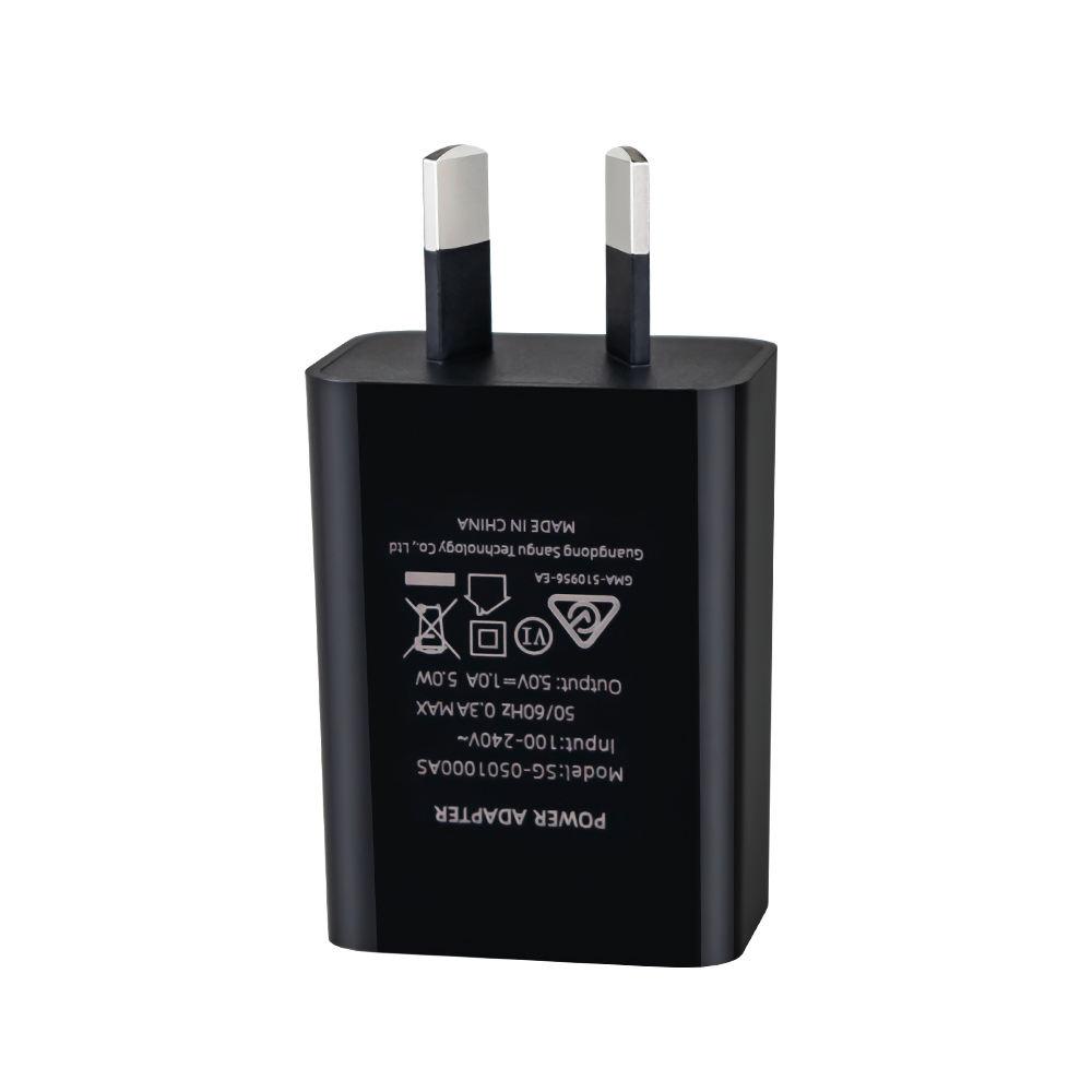 5V2A Australian SAA RCM Certification 10W USB Port High Quality Power Portable Travel Fast Charger for All Phone Wall Charger