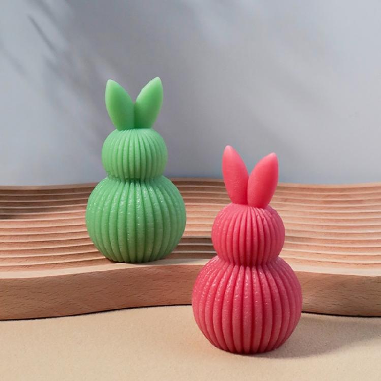 Multifunktionale Silikon-Kaninchenformen Kerzenformen Seifenformen Kaninchen-Dekorationsformen Bastelformen für Bastelliebhaber