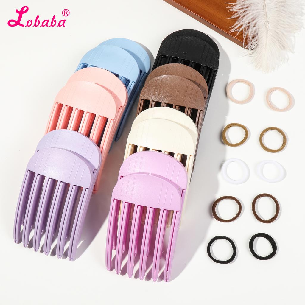 High Cranial Top Accessories Wind Plastic Comb Hair Roots Natural Fluffy Lazy People No Trace Hair Clip Hair Styling Accessories